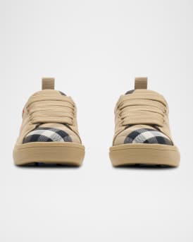 Kid's Cambridge Check Cotton Sneakers, Baby/Toddler