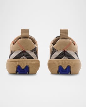 Kid's Cambridge Cotton Check Sneakers, Baby