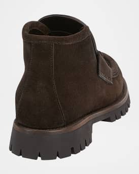 Sylke Suede Bit Moccasin Booties