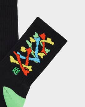 Kid's Stacked Bones Crew Socks, Size S-L