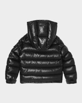 Boy's Maya Hooded Short Down Jacket, Size 8-10