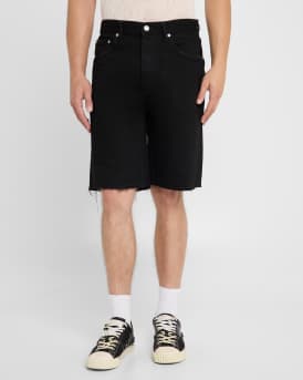 Men's Midnight Black Denim Shorts