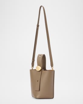 Pebble Mini Bucket Bag in Grain Leather