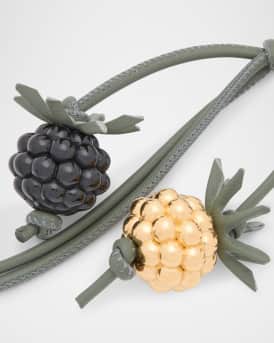 Berry Bag Charm in Calfskin Leather