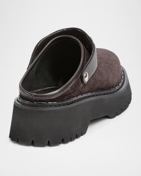 Gum Horsebit Belt Mules