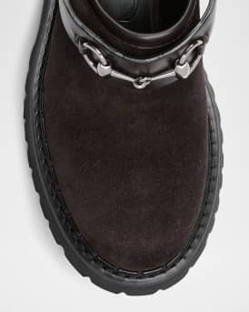 Gum Horsebit Belt Mules