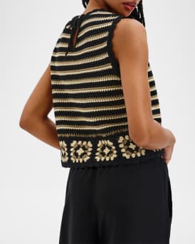 Hazel Sleeveless Crochet Top