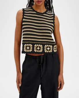 Hazel Sleeveless Crochet Top