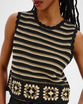 Hazel Sleeveless Crochet Top