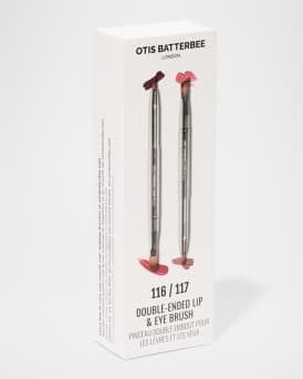 Retractable Double Ended Lip and Eye Brush Duo