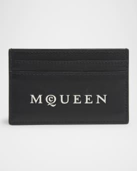 Men's Logo Leather Card Holder