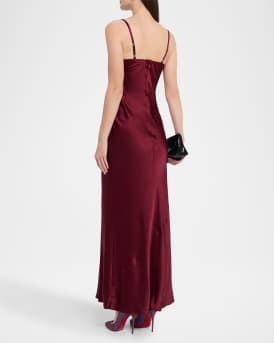 Sayla Bias-Cut Silk Gown