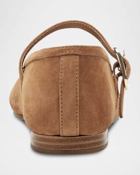 Garissa Suede Mary Jane Ballet Flats