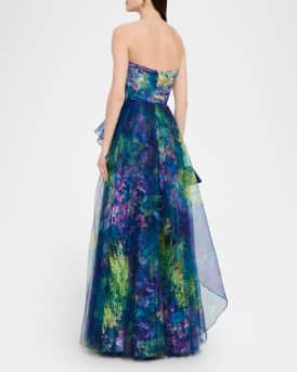 Taya Strapless Organza Gown