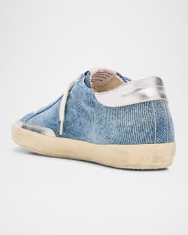 Super-Star Denim Glitter-Star Low-Top Sneakers