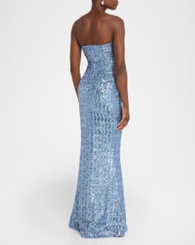 Sweetheart Sequin Column Gown