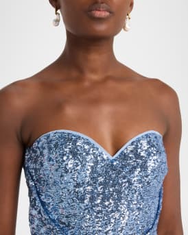 Sweetheart Sequin Column Gown