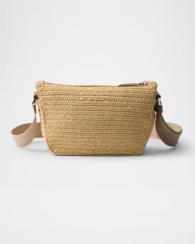 Leather Crochet Shoulder Bag