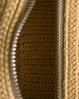 Leather Crochet Shoulder Bag