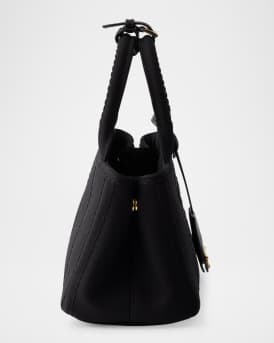 Cotton Canvas Mini Top-Handle Bag