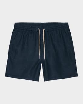 Men's Gregor Drawstring Linen Shorts 