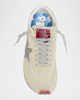 Running Marathon Suede Nylon Sneakers