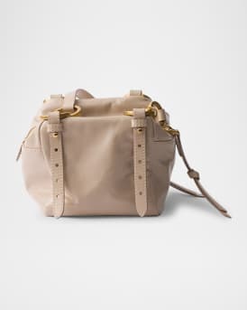 Prada Dangle Leather Mini Top-Handle Bag