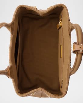 Small Cotton Canvas Top-Handle Bag