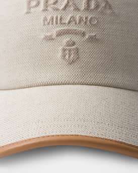 Logo Linen-Blend Baseball Cap