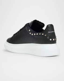 Men's Oversized Studded Leather Low-Top Sneakers