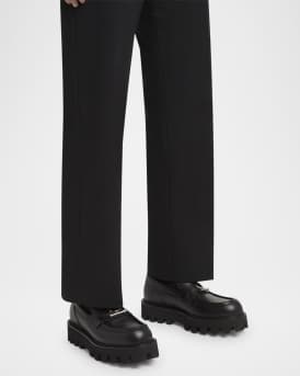 Men's T-Bar Parachute Leather Loafers