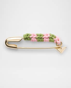 Crochet Safety Pin Brooch