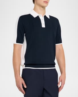 Men's Pentel Color-Block Knit Polo Shirt