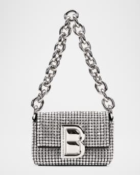 Micro Nia Crystal Leather Shoulder Bag