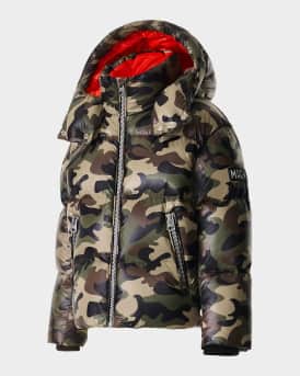 Kid's Jesse Camo Nano Down Jacket, Size 8-14