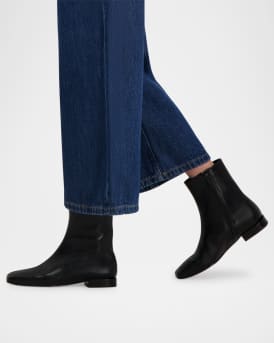 Belfast Leather Ankle Booties