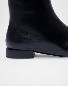 Belfast Leather Ankle Booties