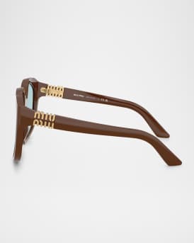 MU A07SF Acetate Square Sunglasses