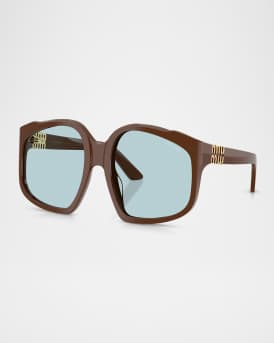 MU A07SF Acetate Square Sunglasses