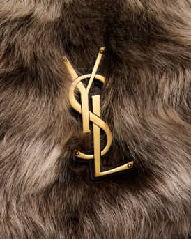 Jamie 4.3 Large YSL Shearling Shoulder Bag