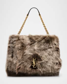 Jamie 4.3 Large YSL Shearling Shoulder Bag