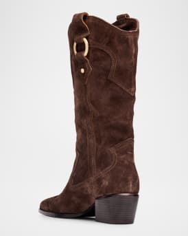 Joni Suede Cowboy Boots