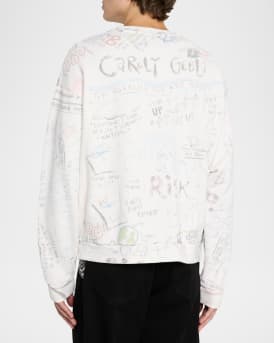 Men's Cotton Multi-Artwork Crewneck Sweatshirt