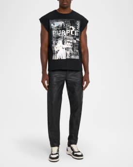 Men's Textured Jersey Graphic Tank Top