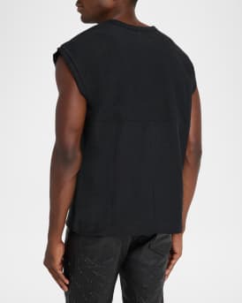 Men's Textured Jersey Graphic Tank Top