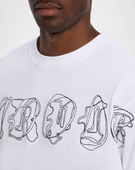 Men's Stitched Logo Graphic T-Shirt