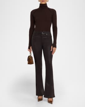 Laurel Canyon High-Rise Coated Jeans
