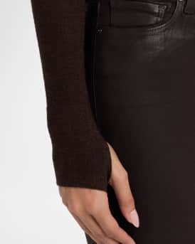 Laurel Canyon High-Rise Coated Jeans