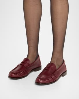 Le Leather YSL Penny Loafers