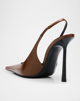 Vendome Leather Slingback Pumps